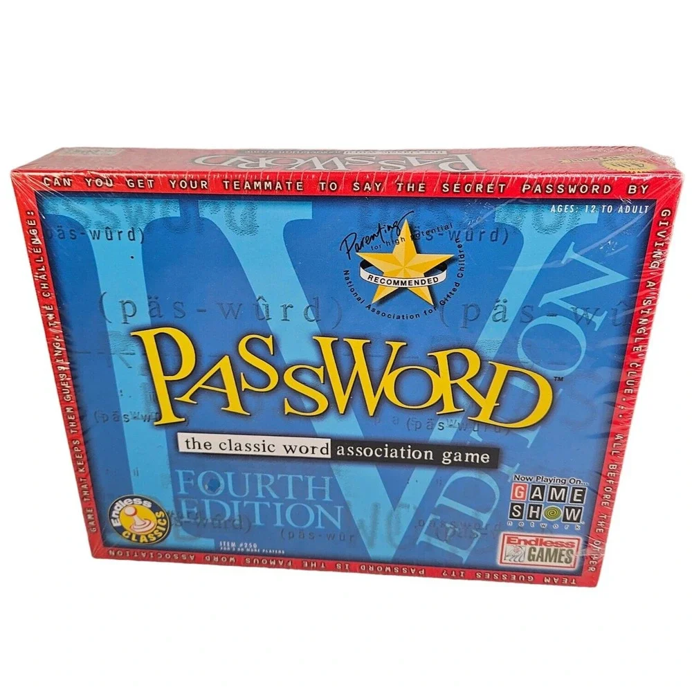 Password‎ Word Association Family Game Night 2003 4th Edition 12 and Up Sealed